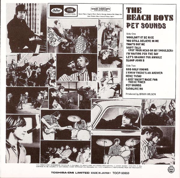 Back Cover, Beach Boys (The) - Pet Sounds